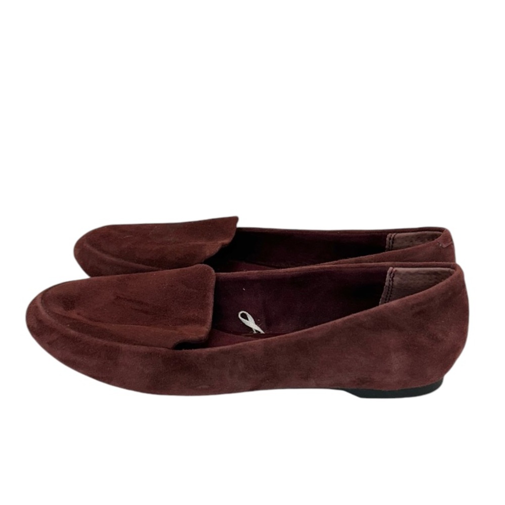 Gap Women's Burgundy/Wine Genuine Suede Leather Slip on Loafer